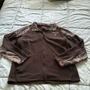 Men’s Large camo sweatshirt zip up